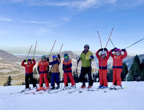 Start beim Grundschulwettbewerb Skilauf und Langlauf