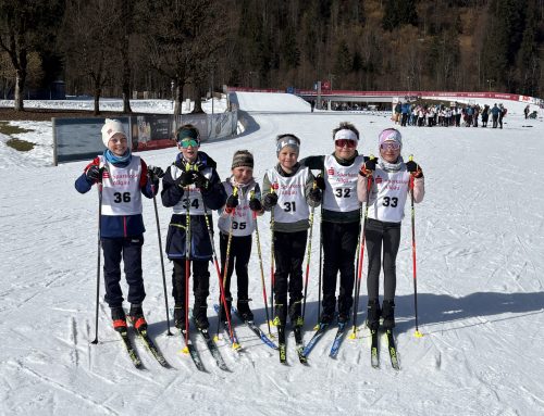 Start beim Grundschulwettbewerb Ski nordisch
