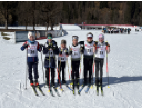 Start beim Grundschulwettbewerb Ski nordisch